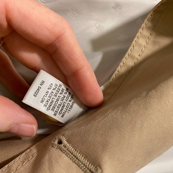 Petite Water-Resistant Classic Trench Coat - Picture 6 of 12